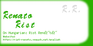 renato rist business card